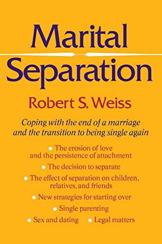 Imagen de archivo de Marital Separation a la venta por Better World Books