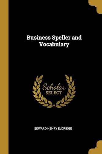 Stock image for Business Speller and Vocabulary for sale by ALLBOOKS1