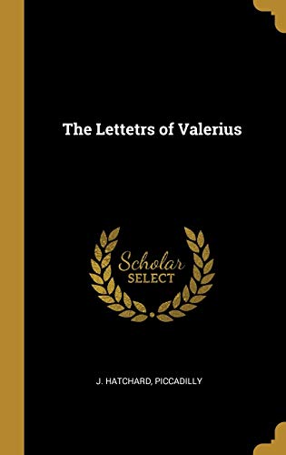 9780469855458: The Lettetrs of Valerius