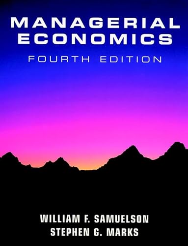 Beispielbild fr Managerial Economics zum Verkauf von Better World Books