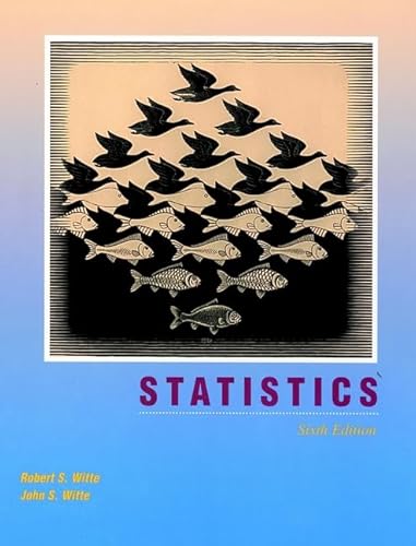 Beispielbild fr Statistics zum Verkauf von Better World Books