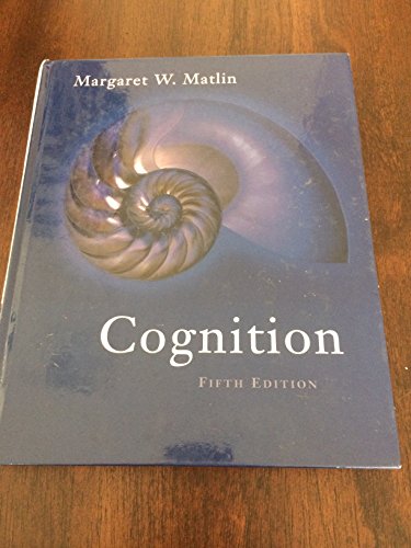 Stock image for Cognition for sale by Reuseabook