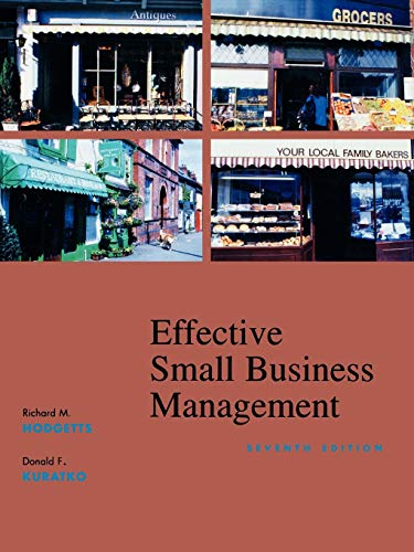 Imagen de archivo de Effective Small Business Management a la venta por HPB-Red