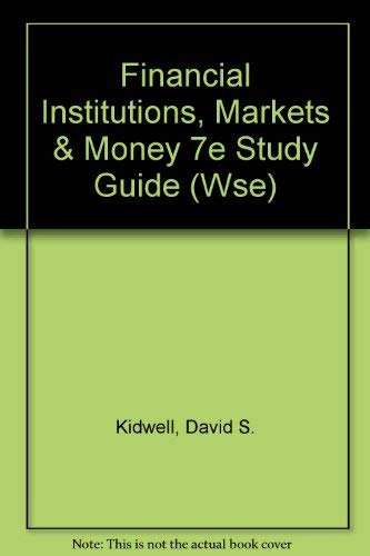 9780470003954: Financial Institutions, Markets and Money