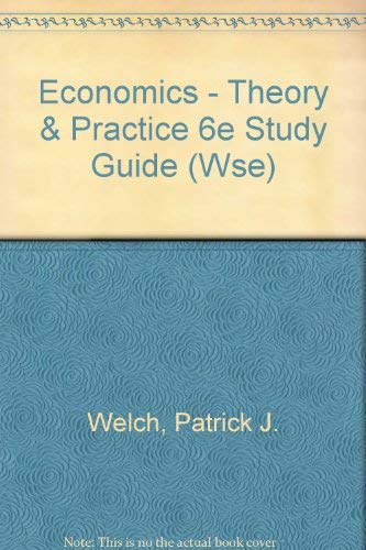 9780470004401: Study Guide to Accompany Economics: Theory and Practice