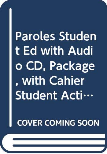 9780470004807: Paroles Student Ed with Audio CD, Package, with Cahier Student Activities/Lab Manual, Set