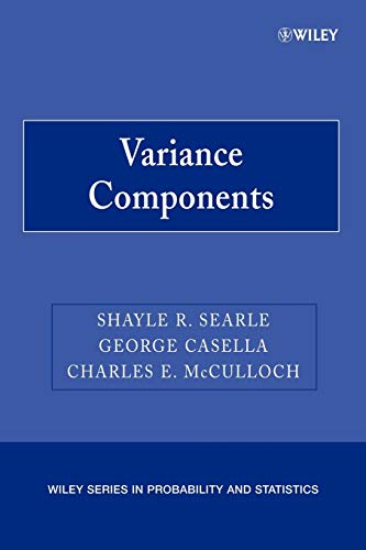 Variance Components (9780470009598) by Searle, Shayle R.