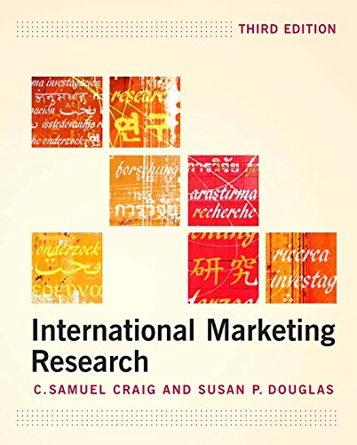 9780470010952: International Marketing Research