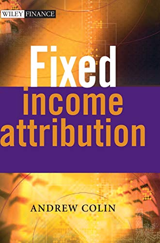 Imagen de archivo de Fixed Income Attribution a la venta por Blackwell's