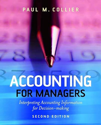 Imagen de archivo de Accounting for Managers: Interpreting Accounting Information for Decision-Making a la venta por HPB-Red