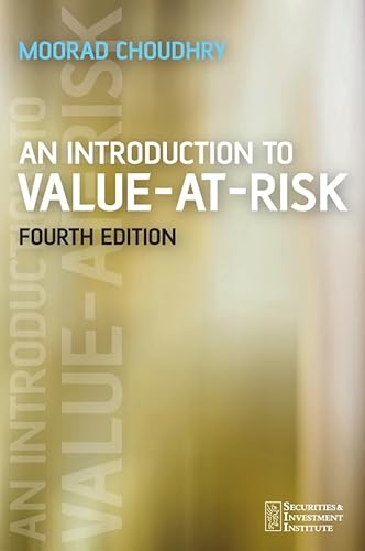 Imagen de archivo de An Introduction to Value at Risk 4e (Securities Institute) a la venta por SecondSale