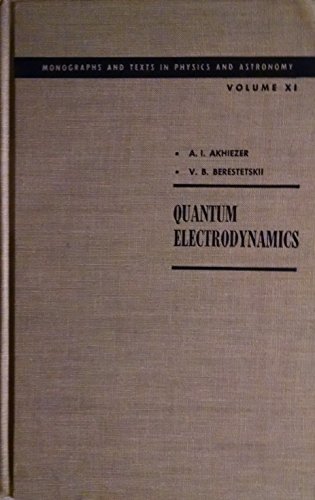 Stock image for QUANTUM ELECTRODYNAMICS for sale by Zubal-Books, Since 1961
