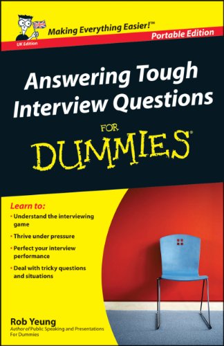 Imagen de archivo de Answering Tough Interview Questions For Dummies a la venta por WorldofBooks