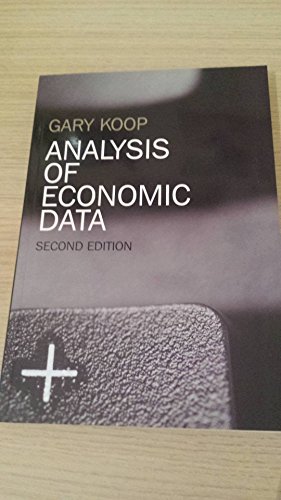 Stock image for Analysis of Economic Data for sale by Better World Books Ltd