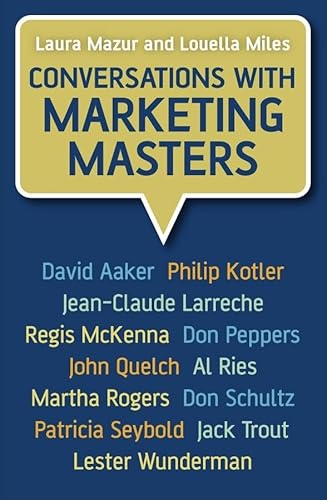 Imagen de archivo de Conversations with Marketing Masters a la venta por Chiron Media