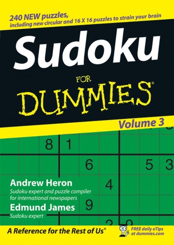 Beispielbild fr Sudoku For Dummies, Volume 3 zum Verkauf von SecondSale