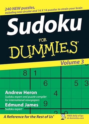 Stock image for Sudoku For Dummies, Volume 3 for sale by SecondSale