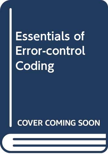 9780470035726: Essentials of Error-control Coding