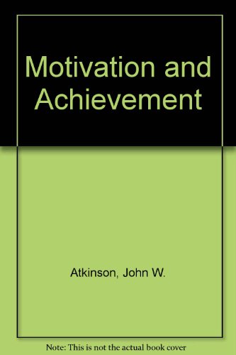 Stock image for Motivation and achievement, for sale by Irish Booksellers