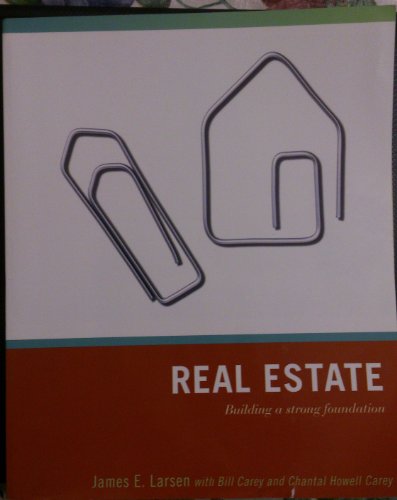 Imagen de archivo de Real Estate: Building a Strong Foundation a la venta por ThriftBooks-Dallas