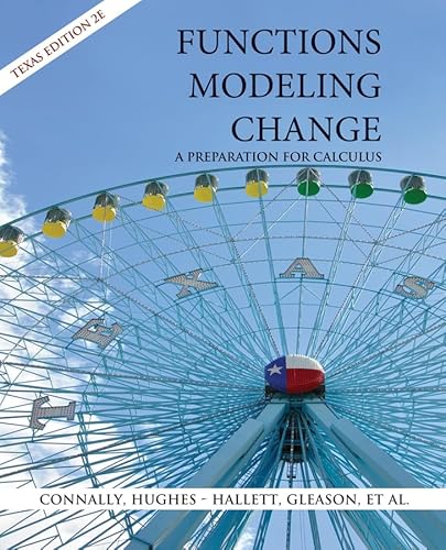 Beispielbild fr Functions Modeling Change: A Preparation for Calculus zum Verkauf von The Book Spot