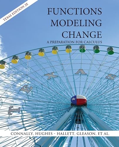 9780470039199: Functions Modeling Change: A Preparation for Calculus