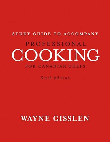 Imagen de archivo de Professional Cooking for Canadian Chefs, Study Guide a la venta por HPB-Red