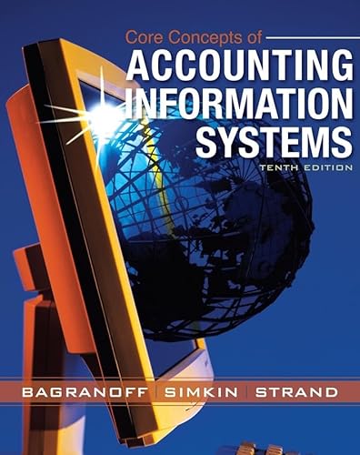Stock image for Core Concepts of Accounting Information Systems for sale by OwlsBooks
