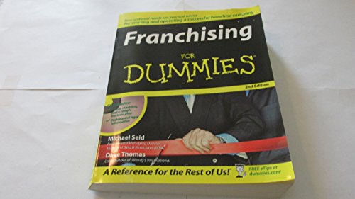 Beispielbild fr Franchising For Dummies zum Verkauf von BooksRun