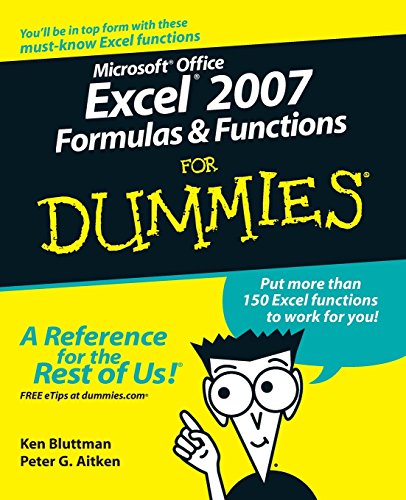 9780470046555: Microsoft Office Excel 2007 Formulas and Functions For Dummies