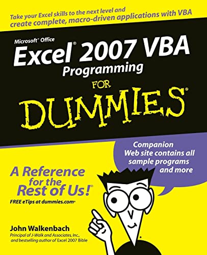 Beispielbild fr Excel 2007 VBA Programming For Dummies zum Verkauf von WorldofBooks