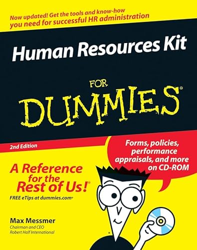 Beispielbild fr Human Resources Kit for Dummies zum Verkauf von Better World Books