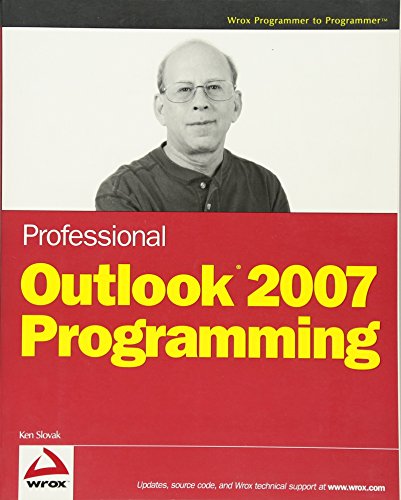 Professional Outlook 2007 Programming (9780470049945) by Slovak, Ken