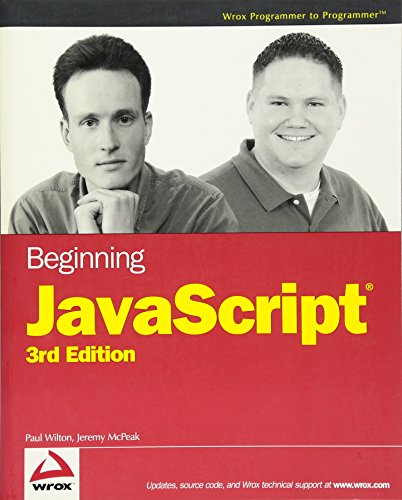 Beispielbild fr Beginning JavaScript (Programmer to Programmer) zum Verkauf von AwesomeBooks