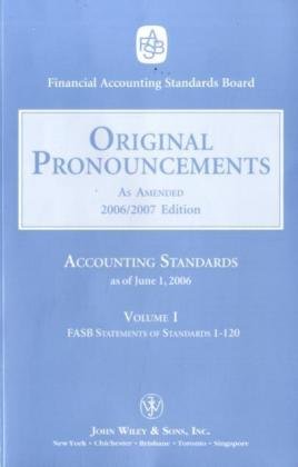 Stock image for "2006 Original Pronouncements, Volume 1-3 (ACCOUNTING STANDARDS ORIGIN for sale by Hawking Books