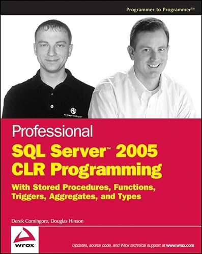 Professional SQL Server 2005 CLR Programming: with Stored Procedures, Functions, Triggers, Aggregates and Types (9780470054031) by Derek Comingore; Douglas Hinson