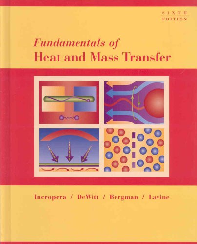 Beispielbild fr Fundamentals of Heat and Mass Transfer 6th Edition with IHT/FEHT 3.0 CD with User Guide Set zum Verkauf von Lost Books