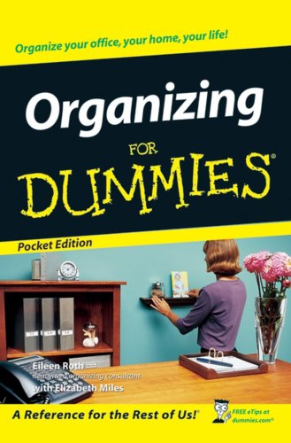 Beispielbild fr Organizing for Dummies (For Dummies, Pocket) zum Verkauf von Wonder Book