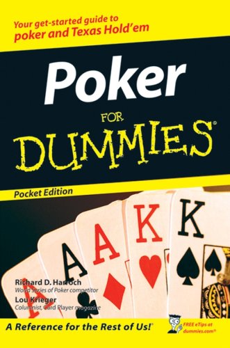 Imagen de archivo de Poker For Dummies Pocket Edition (Pocket Editions) a la venta por Your Online Bookstore