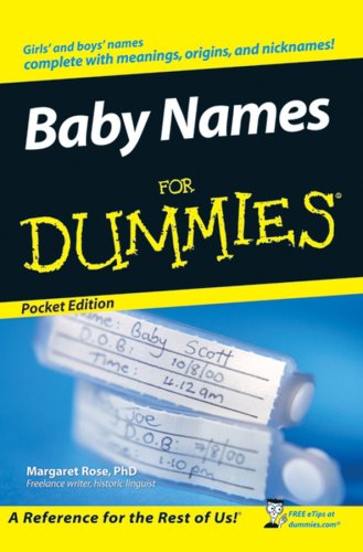 9780470055724: Baby Names for Dummies (for Dummies)