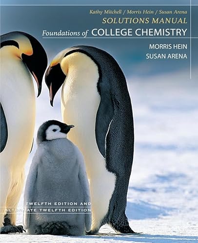 9780470067178: Foundations of College Chemistry, Student Solutions Manual