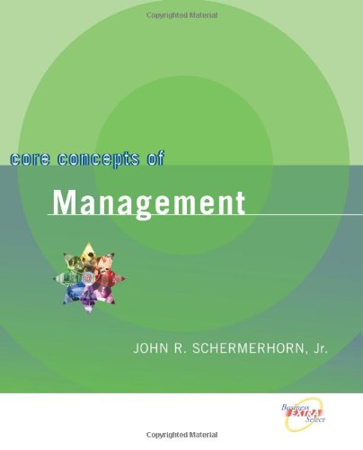 Imagen de archivo de Core Concepts of Management: With Errata a la venta por SecondSale