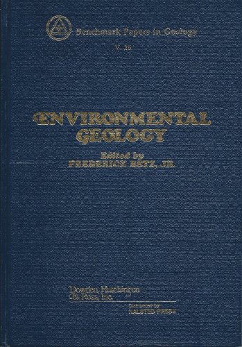 Beispielbild fr Environmental Geology zum Verkauf von Better World Books