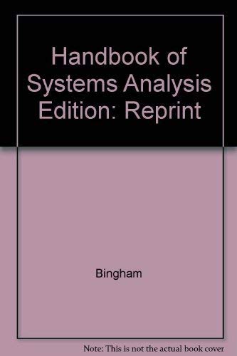 9780470073193: A handbook of systems analysis