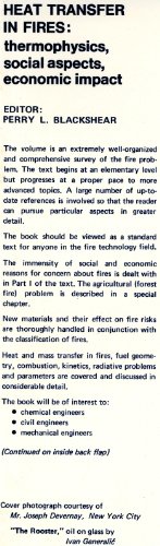 Imagen de archivo de Heat Transfer in Fires: Thermophysics, Social Aspects, Economic Impact (Advances in Thermal Engineering, Volume 1) a la venta por BookDepart