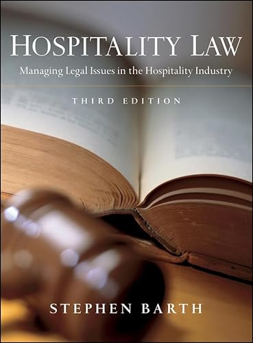 Beispielbild fr Hospitality Law : Managing Legal Issues in the Hospitality Industry zum Verkauf von Better World Books