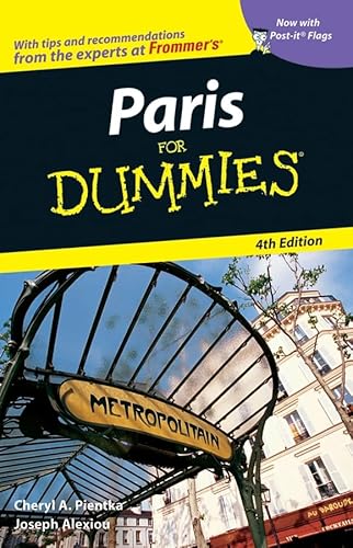 Beispielbild fr Paris For Dummies (Dummies Travel) zum Verkauf von Wonder Book