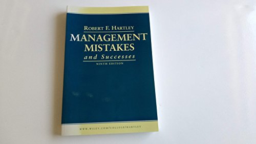 Beispielbild fr Management Mistakes and Successes zum Verkauf von Better World Books