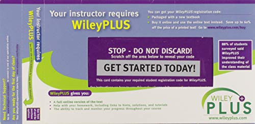 Stock image for WileyPLUS Access Code Card [Access Card] for sale by Nationwide_Text