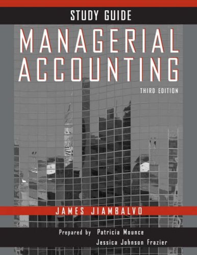 9780470087404: Study Guide (Managerial Accounting)